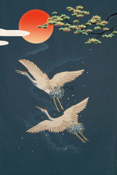 大气古典中国风日式和风仙鹤祥云背景海报 堆糖 美图壁纸兴趣社区