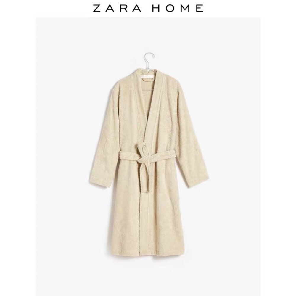 Zara Home 日式温泉女吸水棉质和服式长款睡衣浴袍 42405014806 137