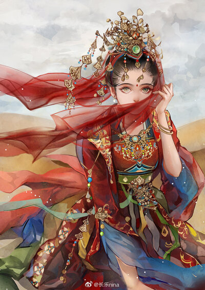 （古风美人）绘师：长乐nina