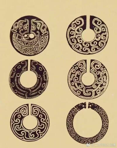 古代花纹素材