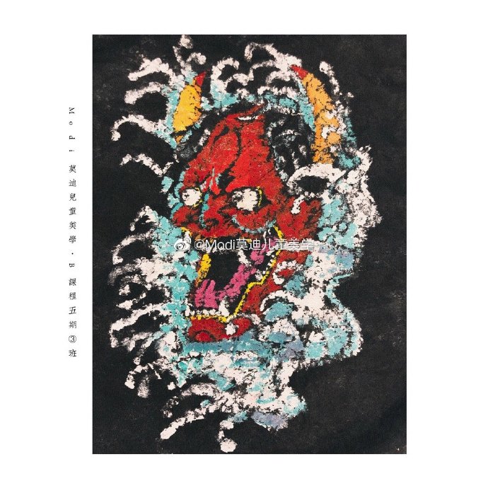 重彩背透画作品