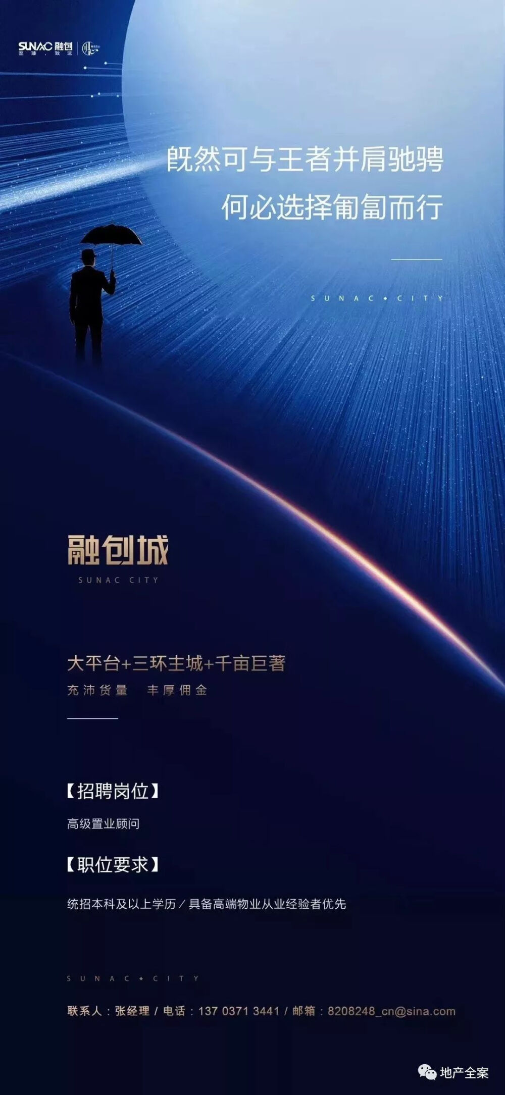 地产公司项目招聘海报