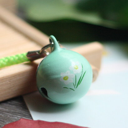 个性创意可爱日本御守和风樱花十二花月铃铛挂饰女手机链包包挂件