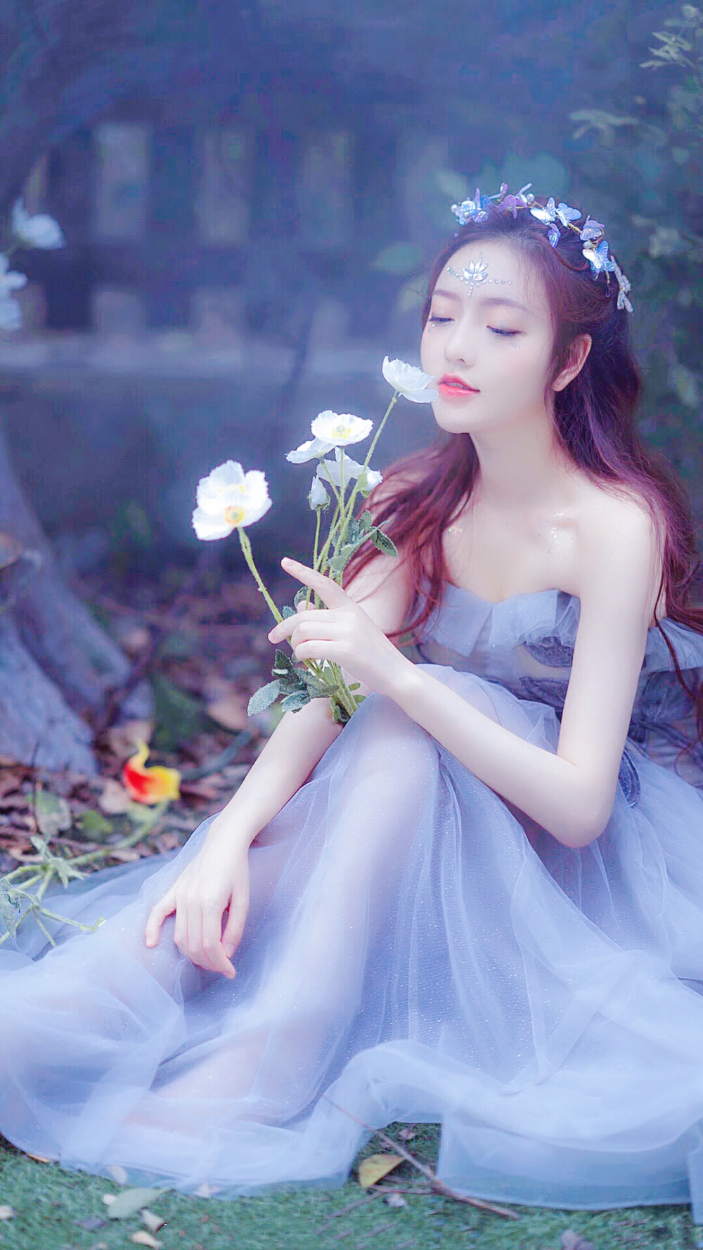 三色堇儿唯美仙女古风意境 二传注明 喜收藏(禁盗图) "你来时携风带雨