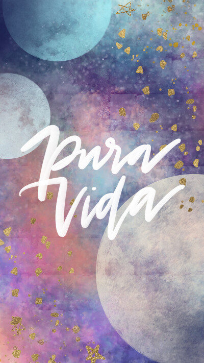 手机壁纸 桌面 英文 文字 pura vida
