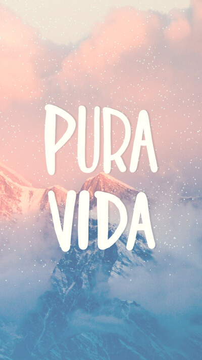 手机壁纸 桌面 英文 文字 pura vida