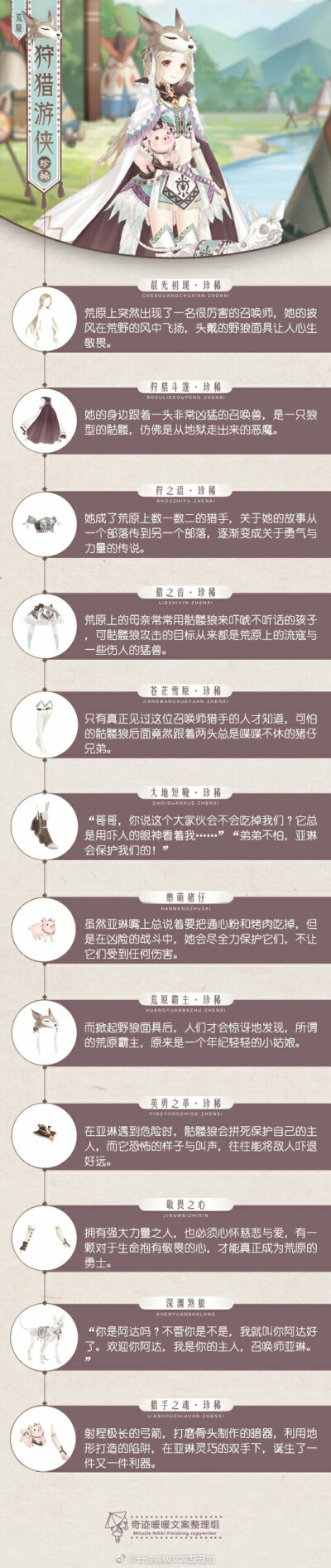 奇迹暖暖 狩猎游侠