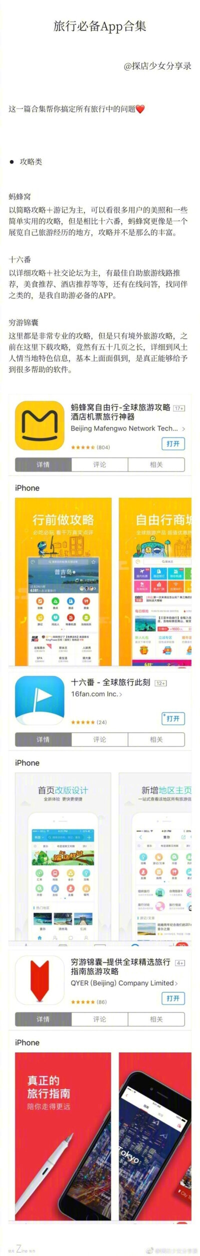 旅游好用APP