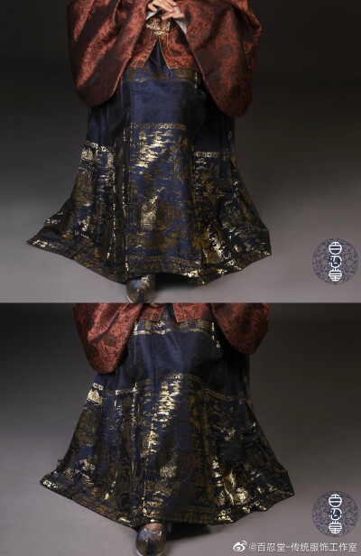 【百忍堂传统服饰工作室】瑞象连年马面裙