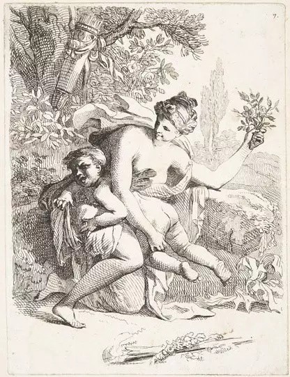 Benigno Bossi, Venus Spanking Cupid, 1770s-1780s