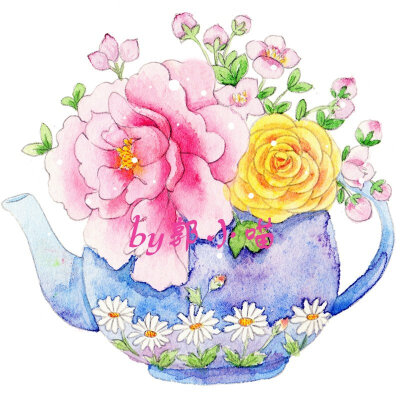 茶壶和花
