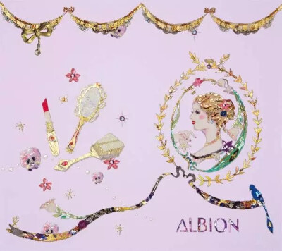 ▲ ALBION calendar 2012 和日本护肤品牌奥尔滨合作的日历中的插画