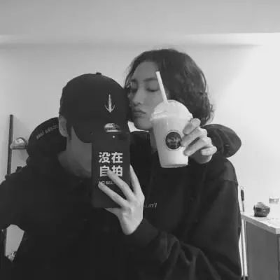 情侣头像 | 黑白霸气双人情头
