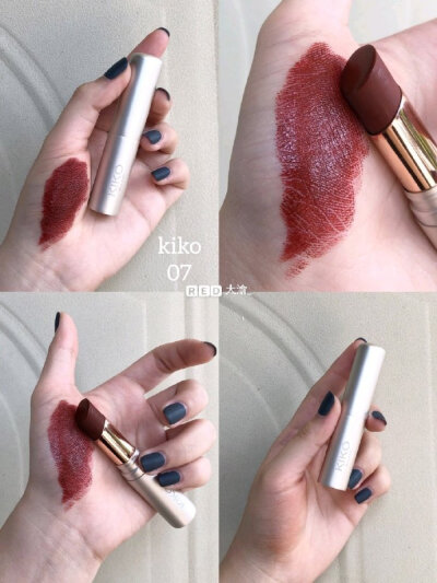 给姐妹们分享一波适合秋冬的红棕色口红。