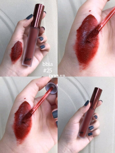 给姐妹们分享一波适合秋冬的红棕色口红。