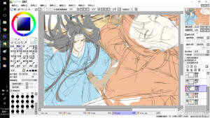 #魔道祖师  蓝忘机 魏无羡 忘羡
〔画师〕閑玥訬