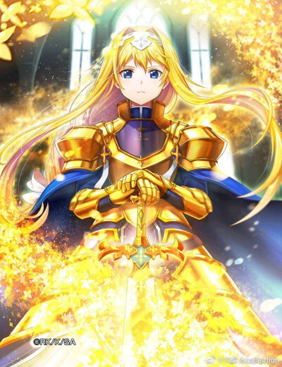 《刀剑神域 Alicization》
爱丽丝·辛赛西斯·萨蒂
​(侵删致歉！)