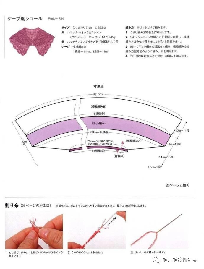 披肩图解