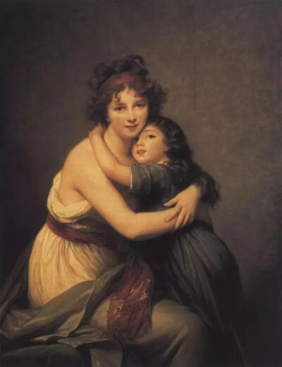 Marie Louise Elisabeth Vigee Lebrun - Madame Vigee le Brun et sa Fille
伊丽莎白·路易丝·维瑞 - 画家与女儿像