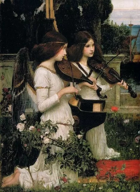 John William Waterhouse - Saint Cecilia (detail)
沃特豪斯 - 圣·塞西莉亚