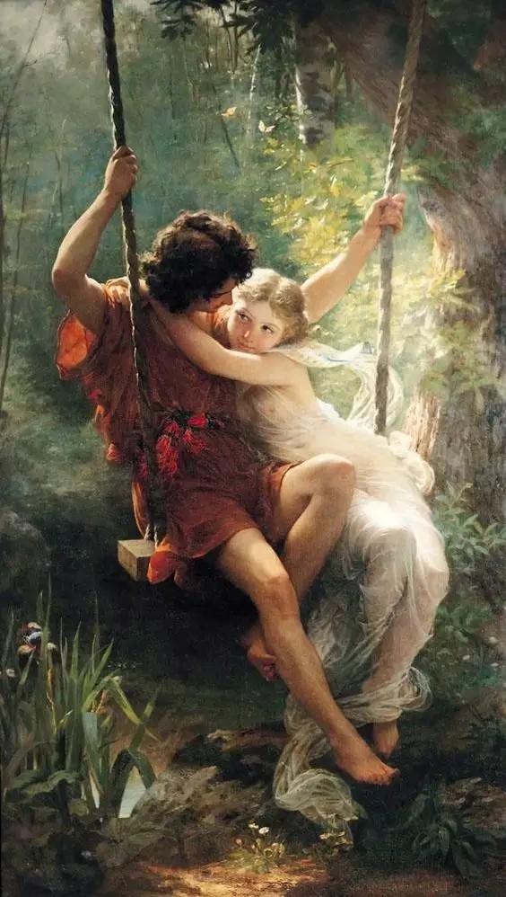 Pierre Auguste Cot - La Printemps 皮埃… - 高清图片，堆糖，美图壁纸兴趣社区