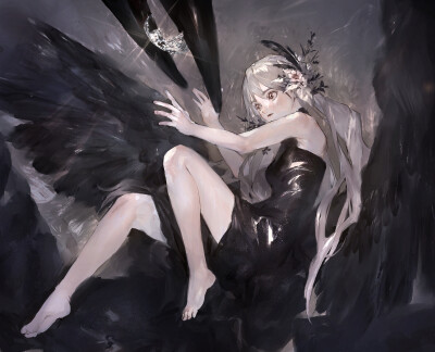 Raven？ 绘师：ozyako（p id=16591050） 本作品id=77145402