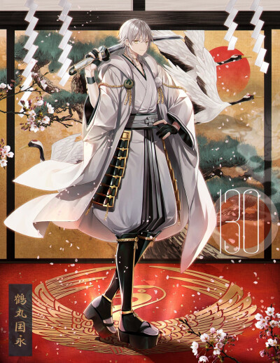 #刀剑乱舞# 鶴丸
pixiv原绘师：アバンドン蘭花