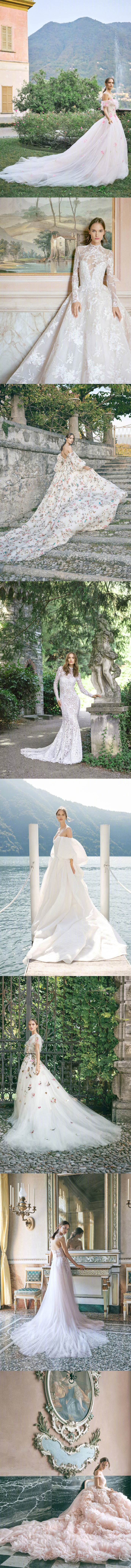 意大利古堡里的花嫁仙女啊，美得太让人惊叹了～～～Monique Lhuillier Bridal Fall 2020 Collection ​​​​