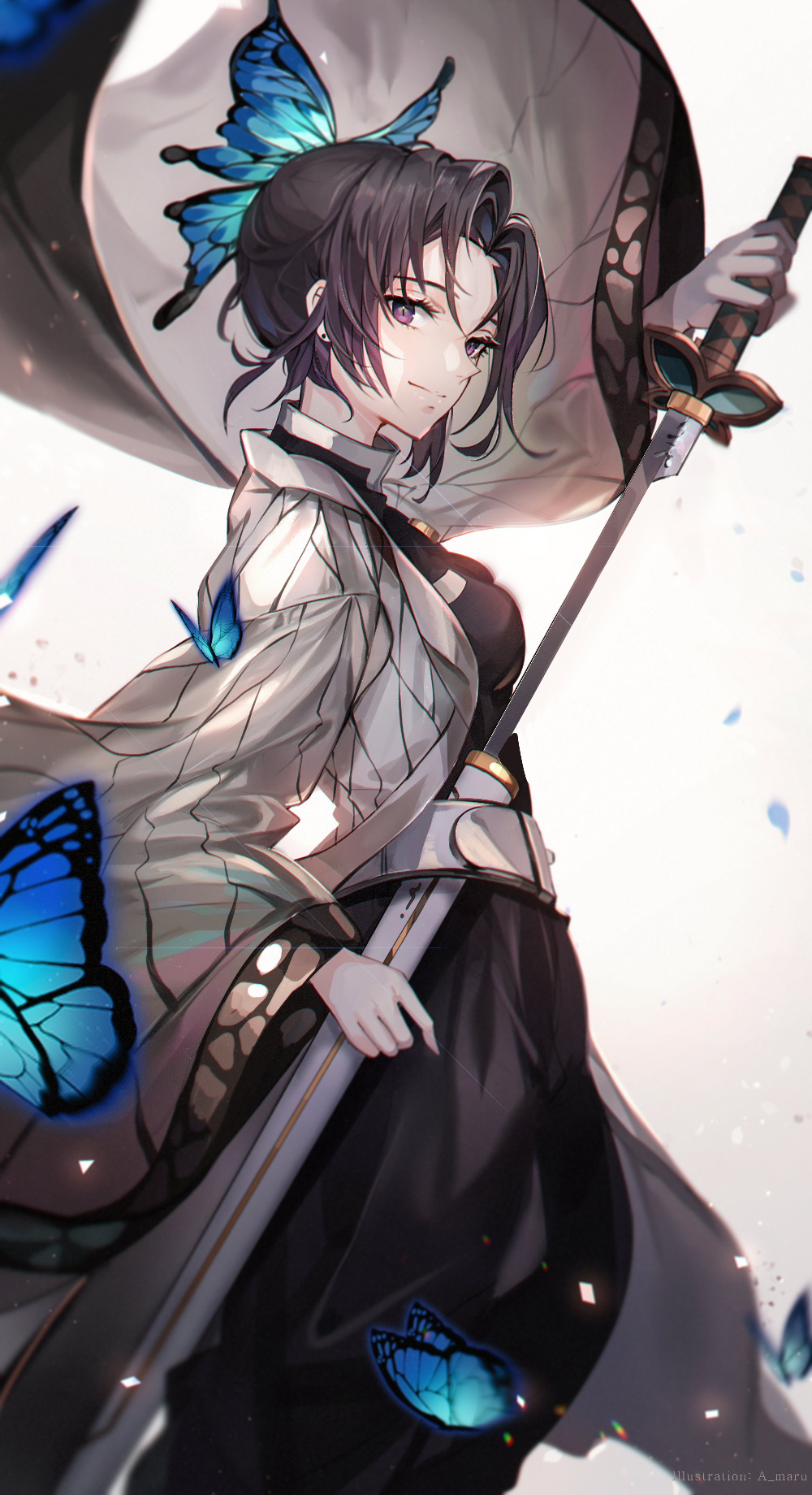 鬼灭之刃# 蝴蝶忍 (原图9.5m) p站画师:a_maru