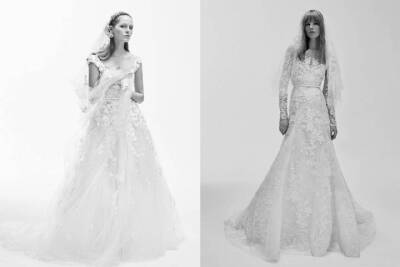 Elie Saab Bridal Collection Spring 2017 / 艾莉·萨博新季婚纱系列,素雅精致,浪漫仙美. 黑白片也很美~ ​