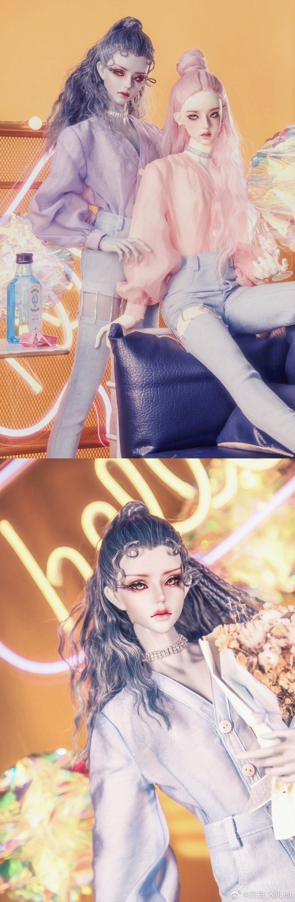 娃娃bjd bjd私养
图源微博:空白_Evangeline