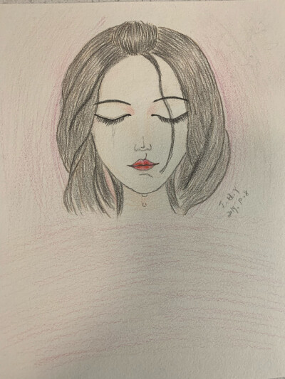 彩铅画