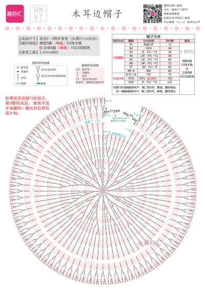 钩针帽子