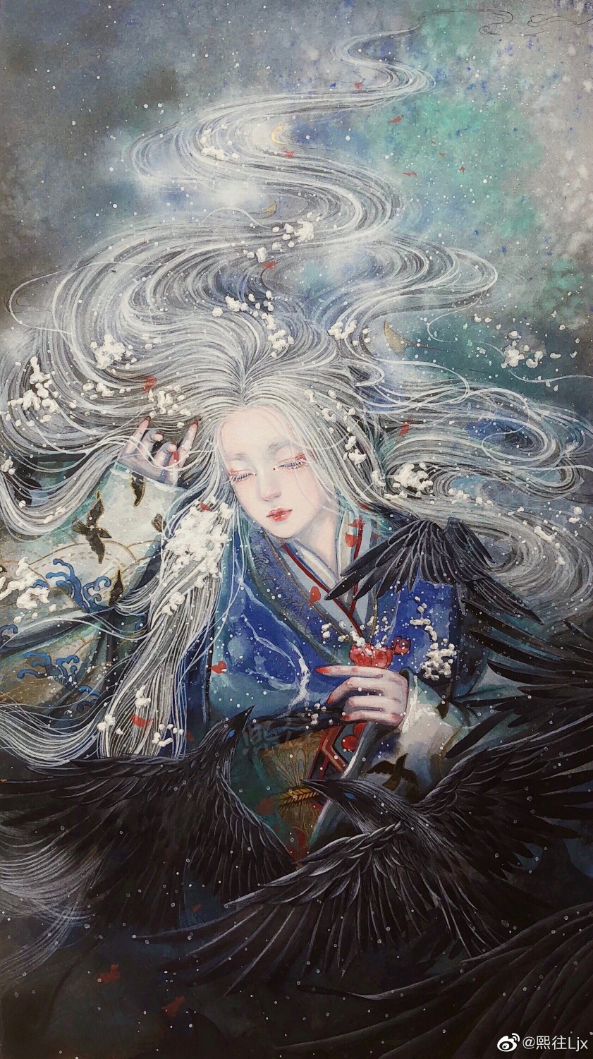 水彩古风人物手绘作者熙往ljx67