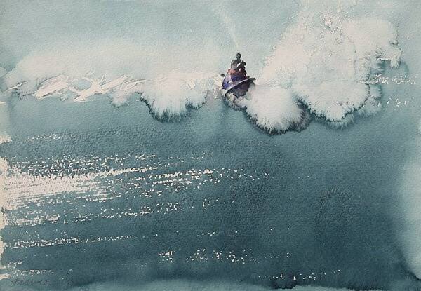 塞尔维亚画家Endre Penovác ​​​​
这水纹我爱了！！！！！！