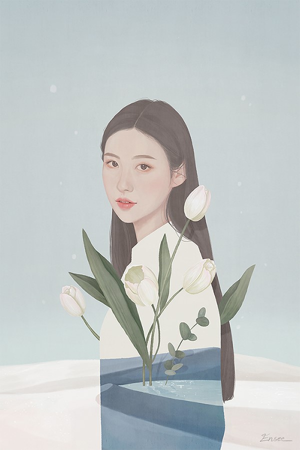 韩国画师Ensee 插画作品