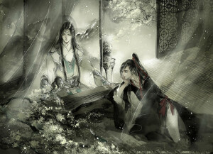 「墨香铜臭」魔道祖师/忘羡
 画师：長陽_
(ps：長陽太太是宝藏，我可太喜欢她了)
（禁二改勿商用）
