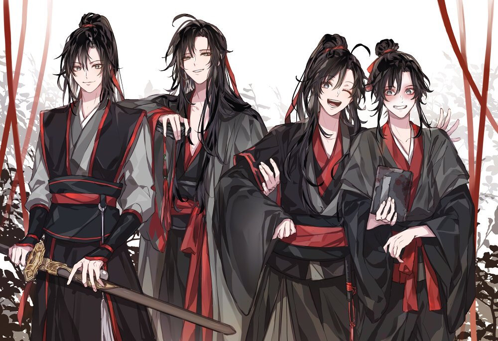 「墨香铜臭」魔道祖师/忘羡
画师：twi：ダエ (@daedawdaw)
（禁二改勿商用）
