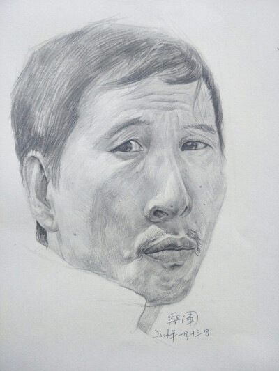 乐军素描人像