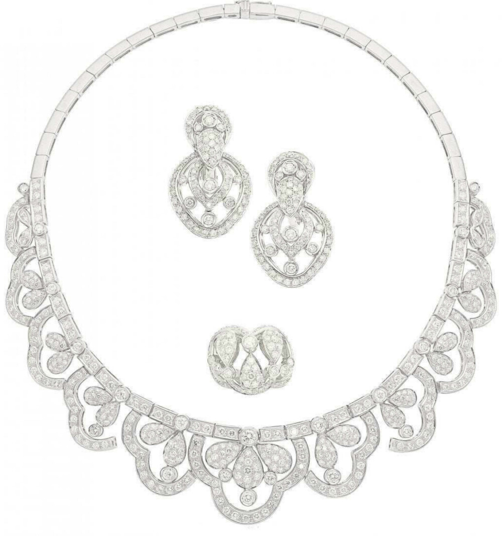 钻石、白金珠宝套装，Heritage Auctions 2019秋季珠宝拍卖会