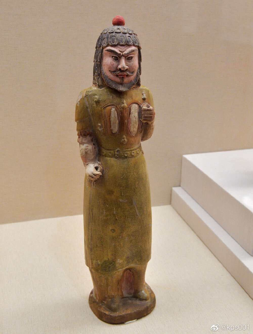 青釉武士俑 北魏 洛阳出土