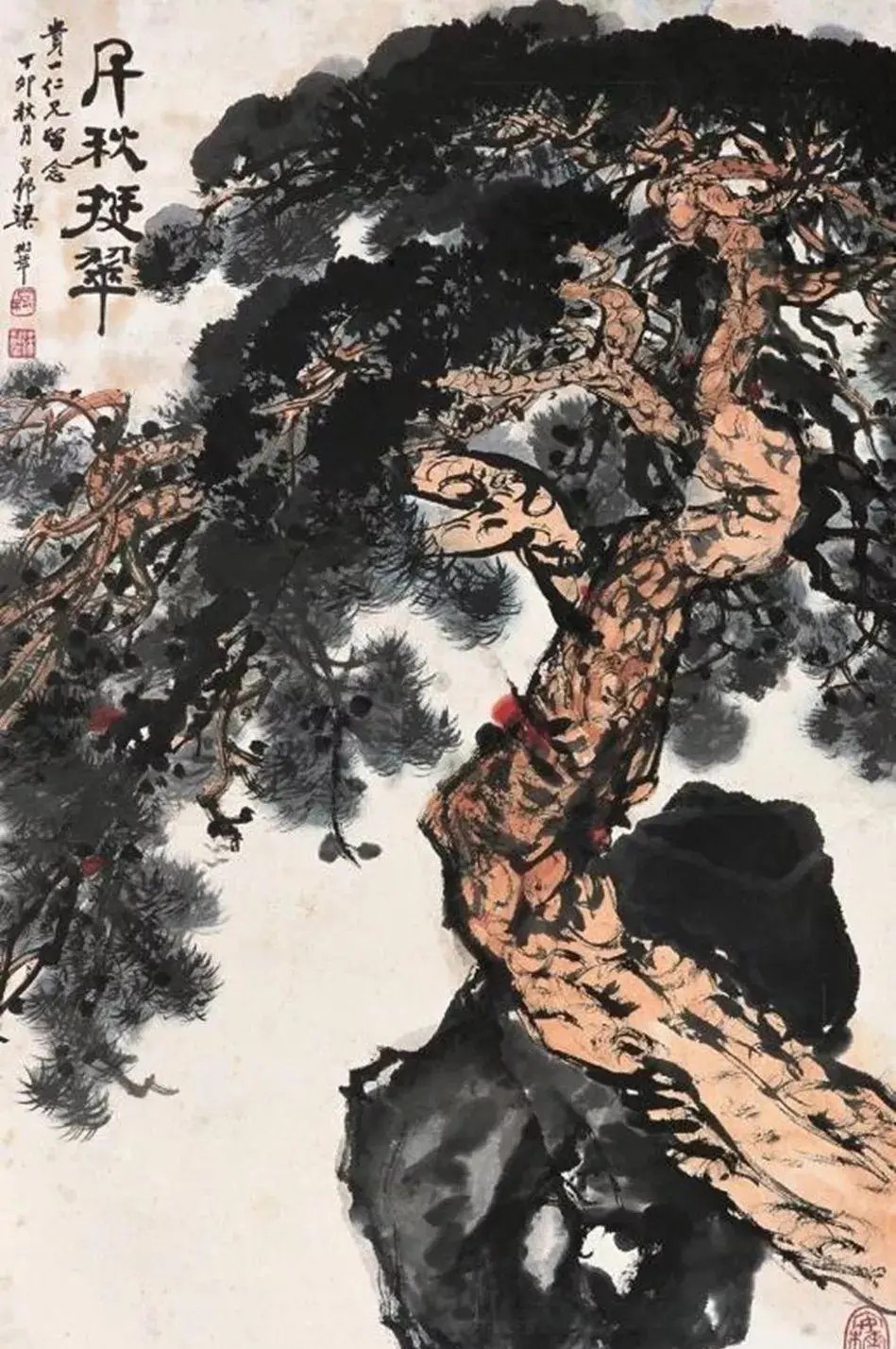 专注于画山画松，创作时长高达六十余年，成为中国画坛的一代宗师
身为中央美术学院的教授梁树年，就是严格遵守了这两条铁规，从而成为了一代画坛大师。