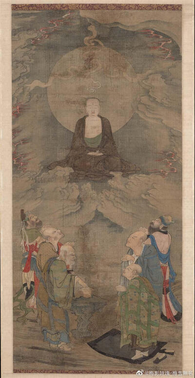 南宋 周季常林庭圭五百羅漢圖（美國波士頓博物館藏）
五百羅漢圖另外有一大部分是日本大德寺所藏
豆辦上有人分享，有興趣的可以去看
那邊有更多寫實的宋人服飾