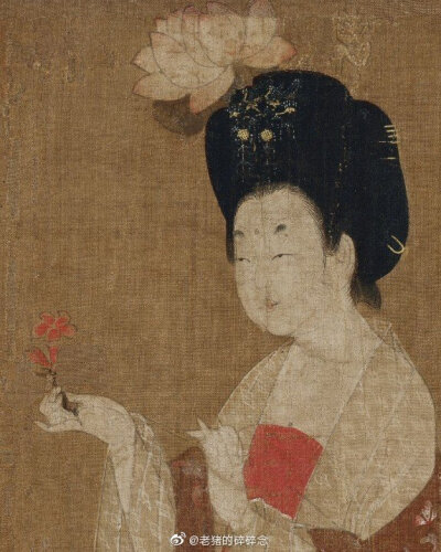 《簪花仕女圖卷》唐 周昉 