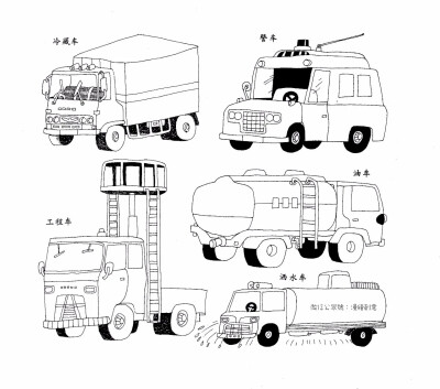 交通工具 车 简笔画 备课素材 海陆空