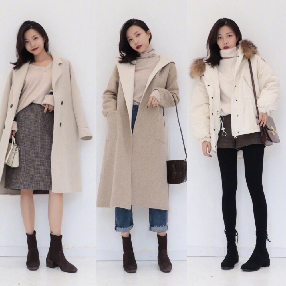 莫兰迪色系温油穿搭