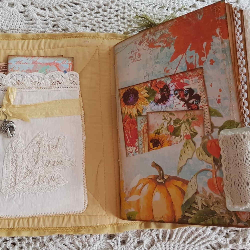 junk journal内页 花草素材 秋天色系
来源：ins