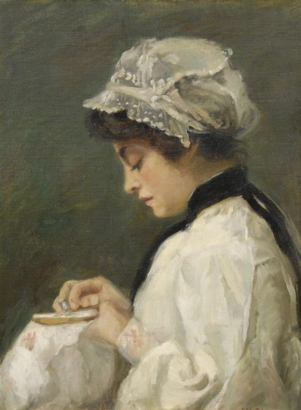 -绘画之外的故事——缝纫中的女性
十九世纪中产阶级妇女最常见的两个工作领域是家庭教师和女裁缝。 ​​​