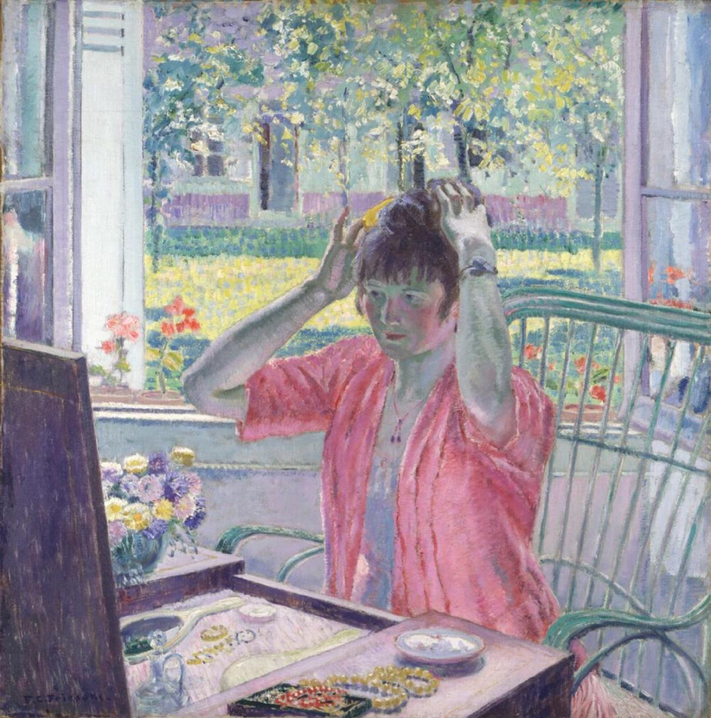 ‍Frederick Carl Frieseke‍（1874.4.71939.8.24）
印象派畫家，他的房子比鄰莫奈住宅，但是他並沒有和莫奈成為朋友，也沒有影響到他的繪畫。他說除了雷諾阿之外，沒有人能在藝術上影響到他。 ​​​