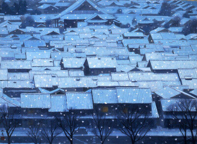 深夜的雪越来越深~少年的梦越来越甜~